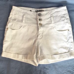 BOGO Celebrity Pink high waist cuffed denim shorts-free with a purchase
